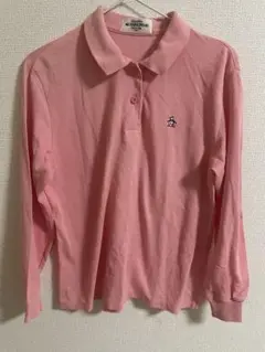 Musingwear ピンク長袖ポロシャツ M