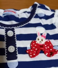 ★美品★　ミキハウス　110　うさこちゃん　半袖ワンピース