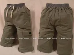 880◆新品【140cm】カーキ★Blue Mart★柔らかハーフパンツ◆