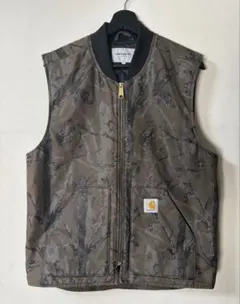 Carhartt カーハート 裏地キルティング 迷彩 カモフラ ベスト L Carhartt カーハート 裏地キルティング 迷彩 カモフラ ベスト Lの通販