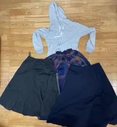 フーディとロングスカートセット