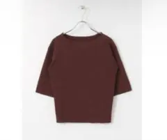 URBANRESEARCHROSSO ボートネック五分袖リブニット