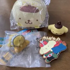 サンリオ ポムポムプリンマスコットとキーホルダーセット
