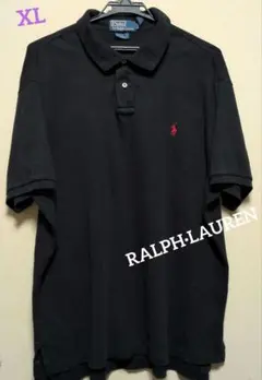 POLO LAURENLAUREN黒ポロシャツXL