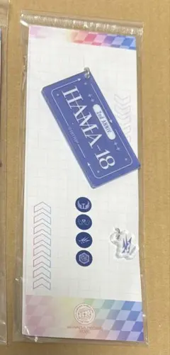 エイトリ 18TRIP ナンバープレート風キーホルダー BLUE FANG