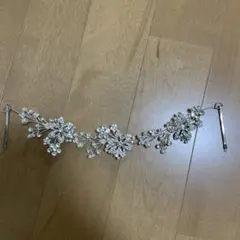 PADOVA ヘッドドレス シルバー 花モチーフ　ウェディング　前撮り　花嫁