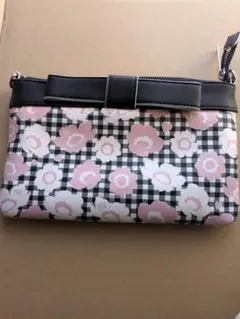 サマンサベガ★花柄チェッククラッチバッグ