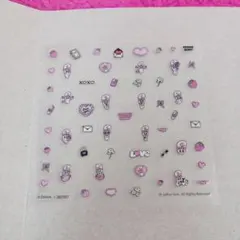 エスターバニー　ネイルシール　リボンバニーA