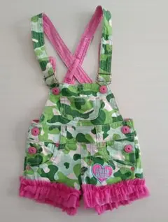 EARTHMAGIC 迷彩柄オーバーオール 120cm　平成　ギャル