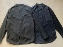 ユニクロ2枚セット エクストラファインコットンオーバーサイズスタンドカラーシャツ
