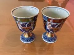 美品　伊万里鍋島焼 瀬兵窯古 伊万里金彩牡丹