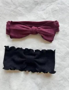 お買い得２種リブヘアバンド