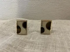 金色の長方形カフリンクス