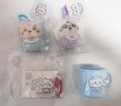 ちいかわ ベイビー マスコット&ステッカー 古本屋モモンガ プラカップ ハチワレ