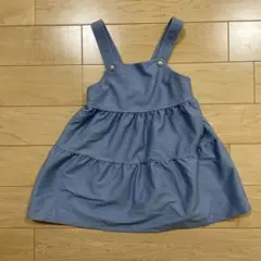 COMME CA ISM ライトブルー　ジャンバースカート