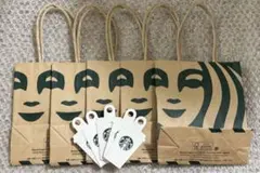 スターバックス 紙袋（小）5枚＋タグ5枚セット