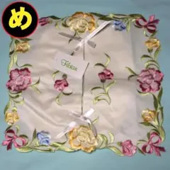 【新品】Fibianフィビアン 刺繍 ティッシュケースカバー