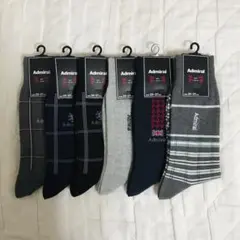 アドミラル　靴下　6足セット　25〜27㎝　メンズソックス　フクスケ