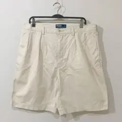 90s ポロラルフローレン ポロチノ タイラーショーツ ツータック ベージュ