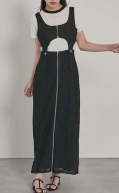 miette ミエット ノースリーブワンピース ロング 総レースのサムネイル
