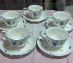 ノリタケ　カップ&ソーサー　クラフトーン　5客セット