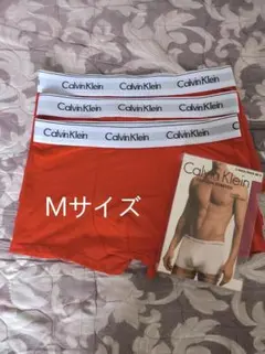 Calvin Klein レッド Mサイズ ボクサーパンツ 3枚セット