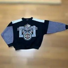 santa feサンタフェ 刺繍 ニットセーター ブラック ９０年代 ビンテージ