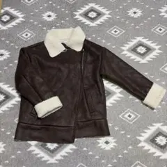 GRL ムートンコート ブラウン ボア