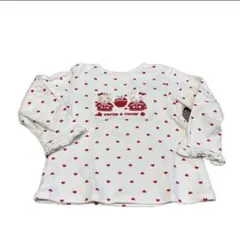 キムラタン　クーラクール　長袖　Tシャツ　ハート柄　100㎝