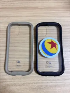 iFace iPhone13mini用　Reflection ブラック　ベージュ