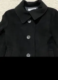 NATURAL BEAUTY BASIC 黒 ウールコート 美品 シンプル 上品