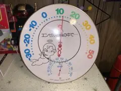 昭和レトロ　動作品　森永　エンゼル　温度計　湿度計