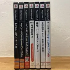 PS2ソフト7本セット（GTA, ウイニングイレブン他）