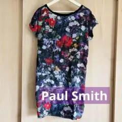 ポールスミス　Paul Smith 花柄 フラワー 総柄 ロング丈 Tシャツのサムネイル