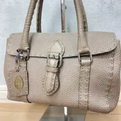 美品】FENDI Selleria セレリア ハンドバッグ ベージュ - メルカリ