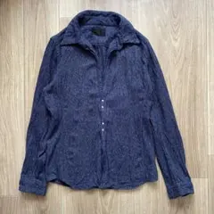 junhashitoto WRINKLE HOOK SHIRTS ネイビーのサムネイル