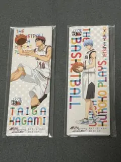 黒子のバスケ　10周年ロング缶バッジ　黒子テツヤ&火神大我　2点