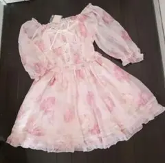 ※激レア！完売★コルセット風花柄シフォンフリルワンピ