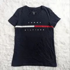 TOMMY HILFIGER 半袖TシャツXSサイズ ネイビー コットン100%