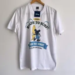 ■657 未使用 ミッキーマウス Tシャツ 1928サーフミッキー 白