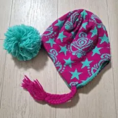 【難あり】ヒスミニ　ニット帽　M　キッズ