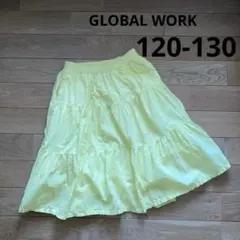 グローバルワーク キッズ スカート ロング レモンイエロー XL 120 130