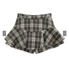 GRL チェック柄フリルスカートパンツ[ks006]