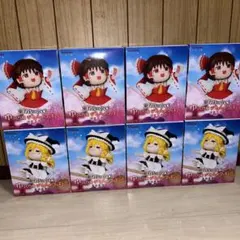 東方Project ゆっくり風 デフォルメフィギュア　霧雨魔理沙　博麗霊夢 ×4