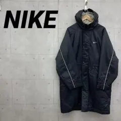 NIKE ナイキ 00's ナイロンジャケット ベンチコート ボア L 黒