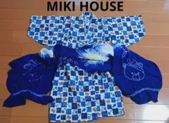 美品 ミキハウス 浴衣 110 兵児帯セット
