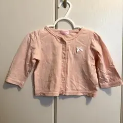 ピンク カーディガン