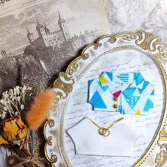 B58　10cmぬい服 12cmぬい服　夏服　春服　柄シャツ　ぬいぐるみ服