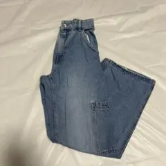 ライトブルーパンツ 多ポケット