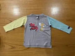 トムとジェリー 長袖カットソー クレイジーパターン　100